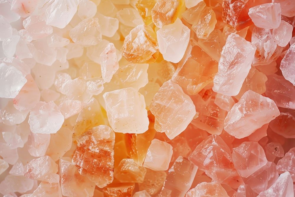 Pink himalayan salt mineral crystal quartz.