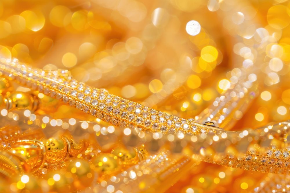 Gold bracelet gold accessories chandelier.