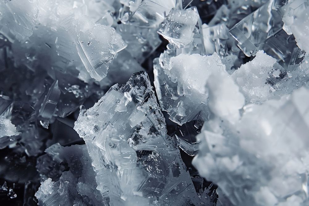 Sodium chloride crystal mineral quartz.