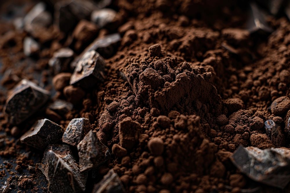 Cocoa powder cocoa dessert soil.