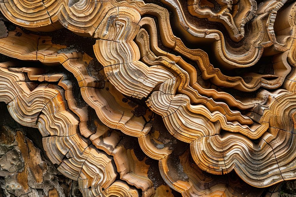 Spruce Wood wood mushroom fungus.