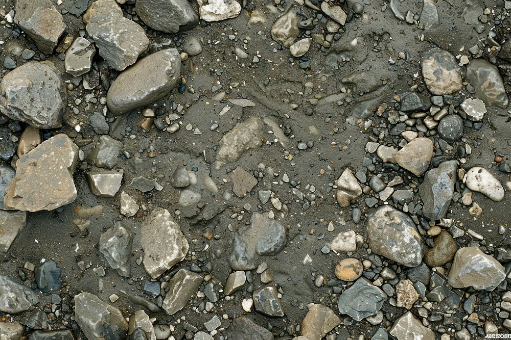 Ploymeric Sand rubble gravel pebble.