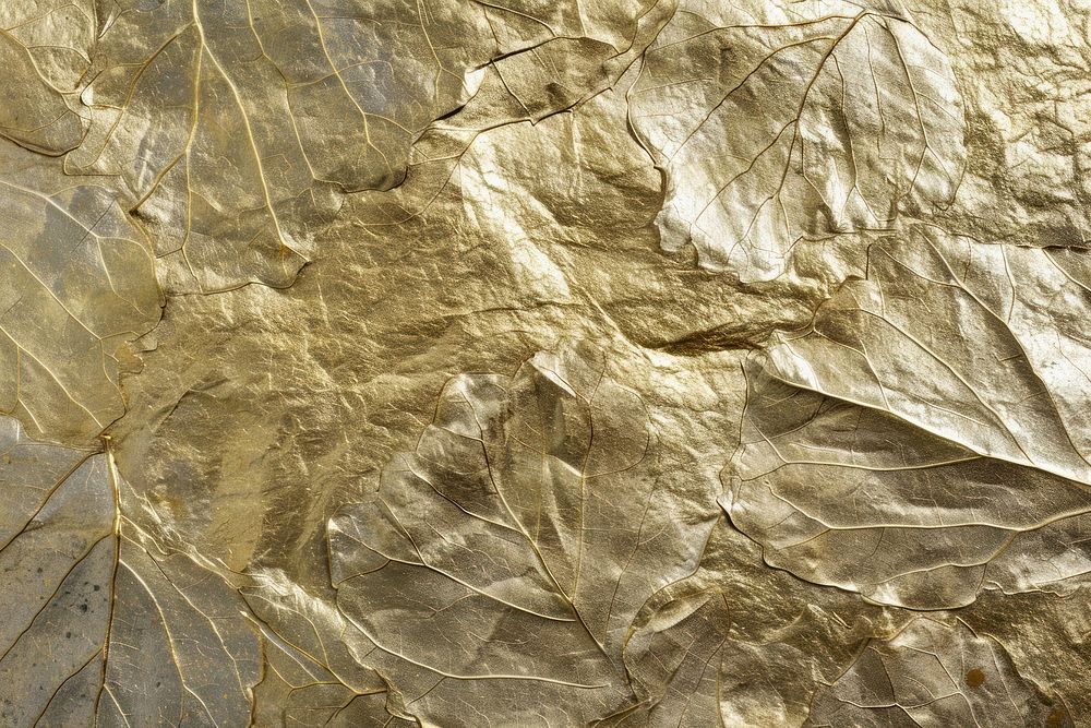 Gold leaf texture aluminium reptile.