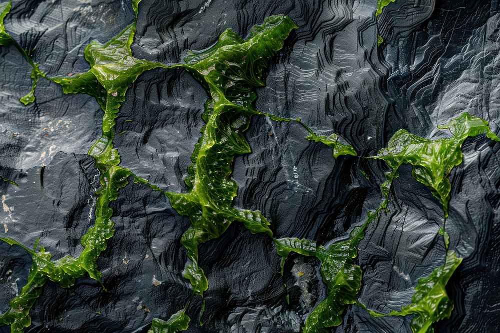 Moldavite seaweed rock.