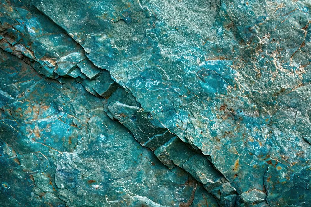 Chrysocolla texture turquoise outdoors.