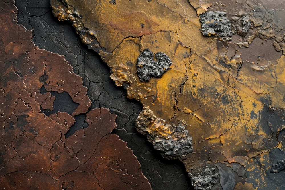 Cardstock paper corrosion rust.