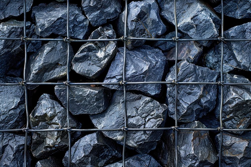 Gabion anthracite coal.