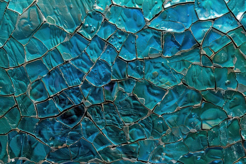 Hammered Glass texture turquoise aluminium.
