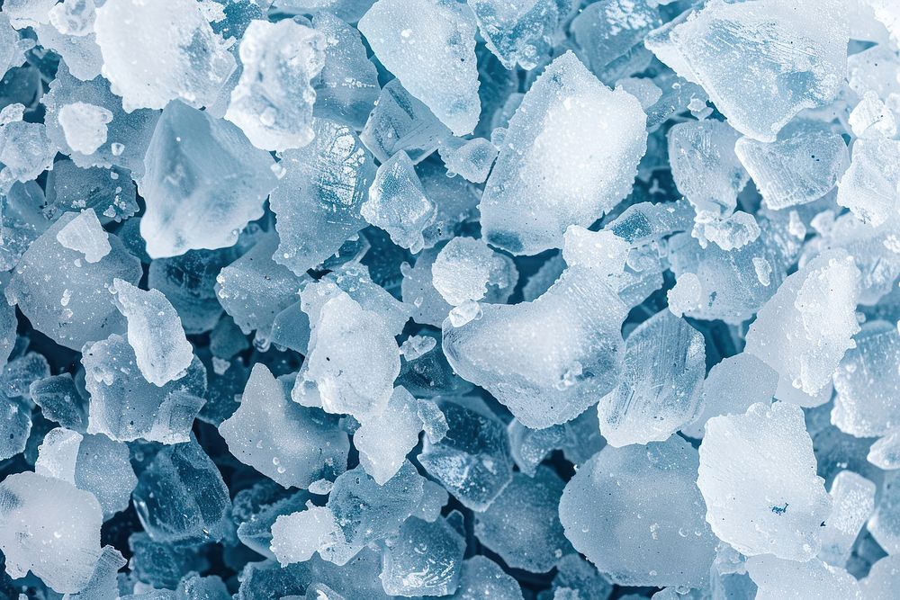 Rock salt turquoise outdoors crystal.