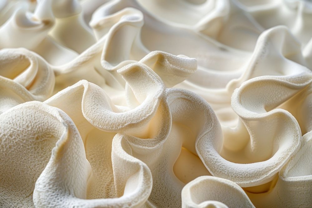 Foam paper dessert fondue cream.
