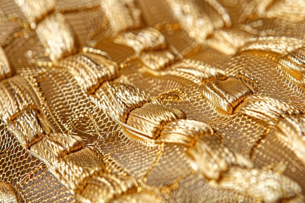 Gold thread reptile animal snake.
