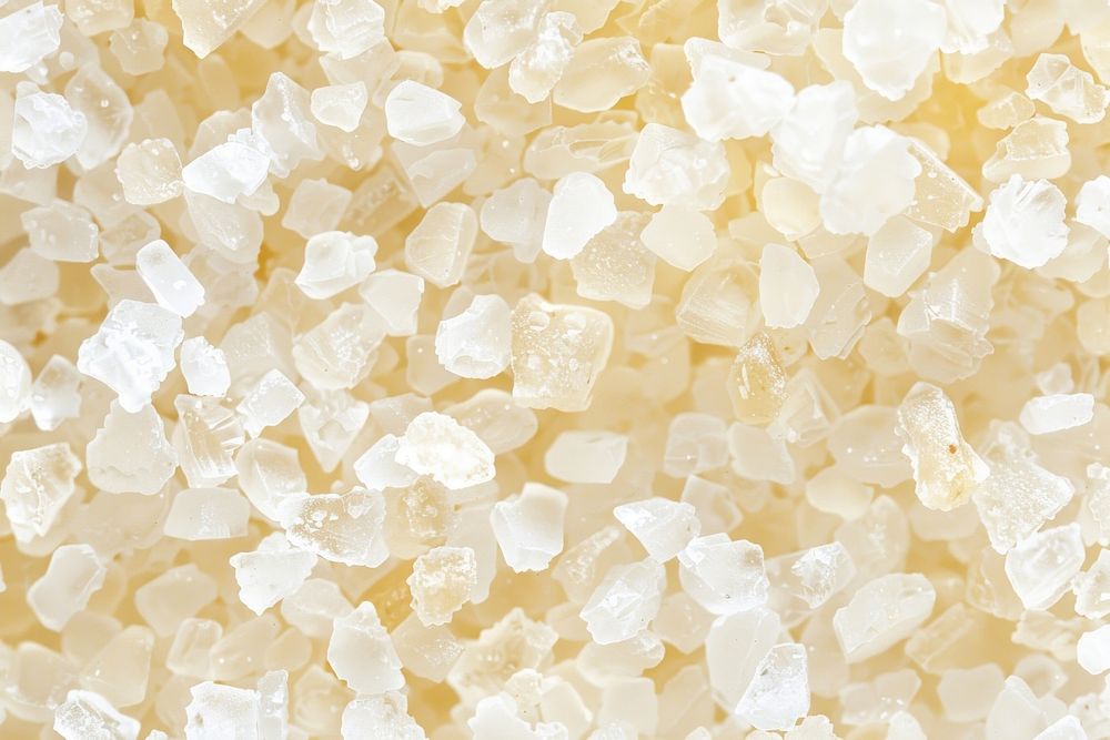 Sodium chloride mineral crystal sugar.
