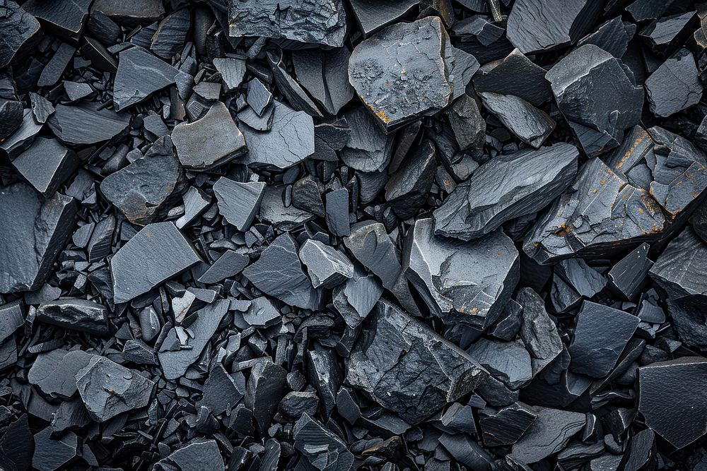 Basalt wall anthracite coal.