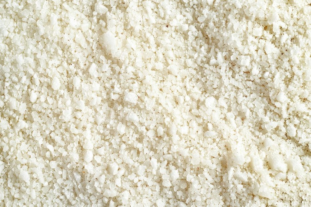 Kosher salt powder flour food.