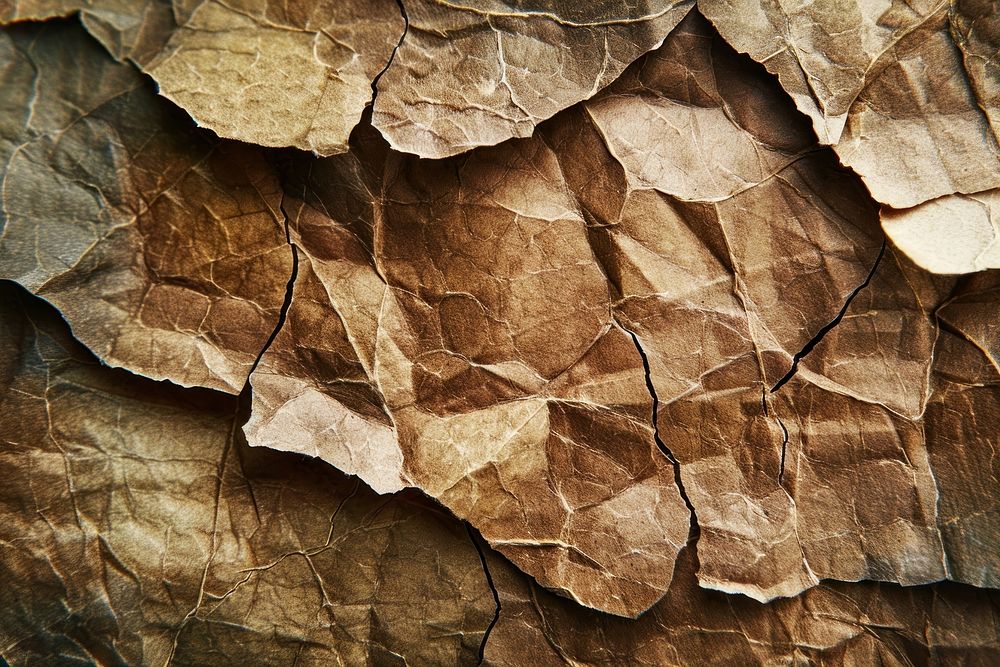 Kraft paper texture plant rock.