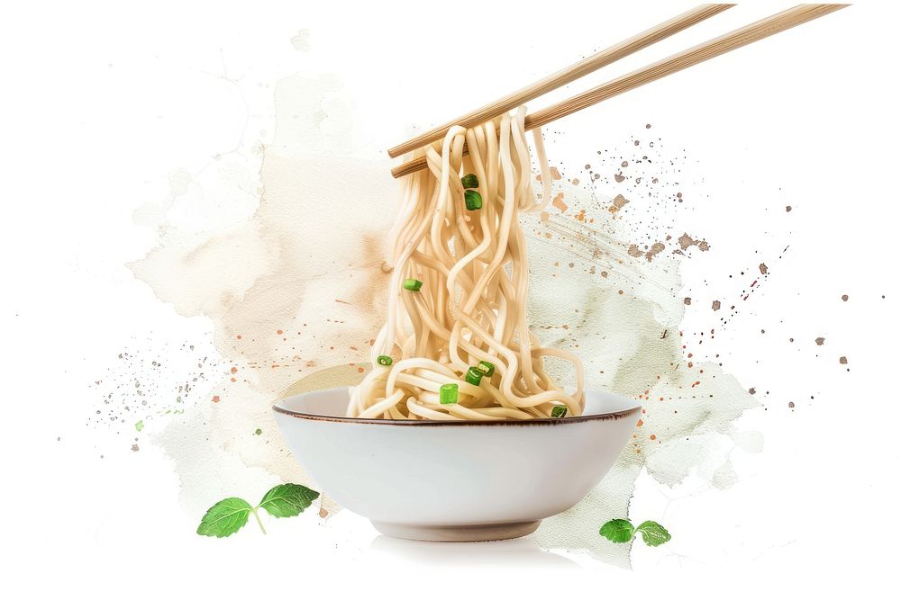 A Ramen Noodles chopsticks food meal.