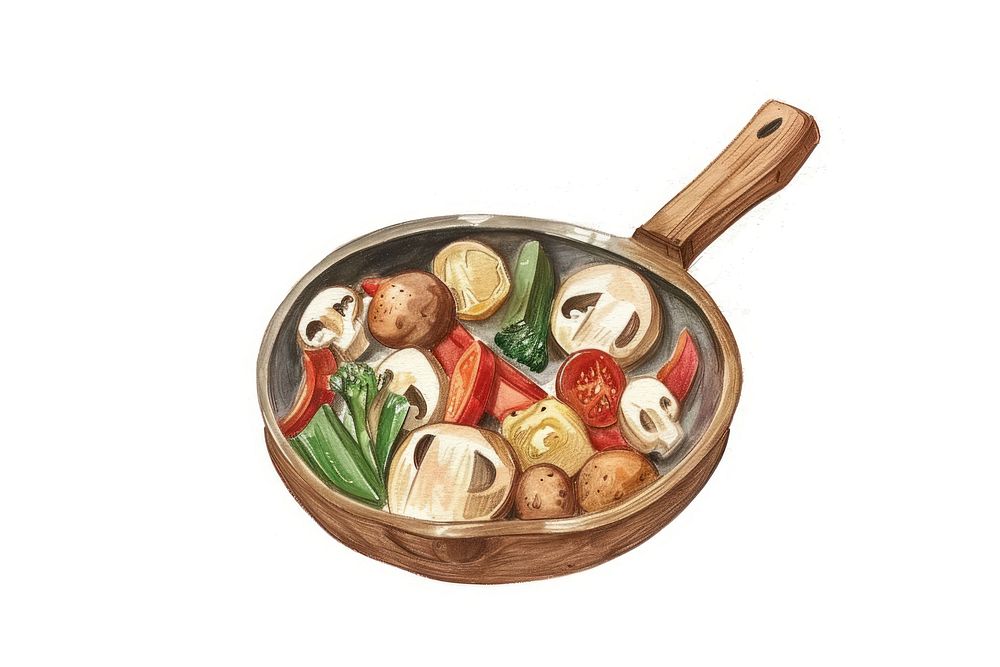 Cooking Vegetable Stir-Fry cookware skillet wok.