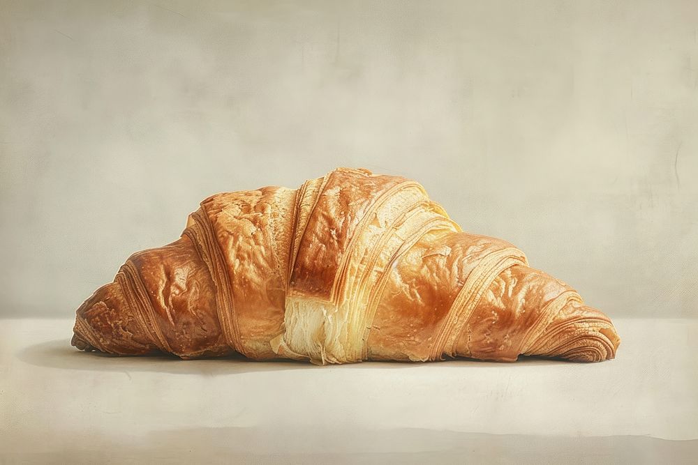 Croissant person human food.