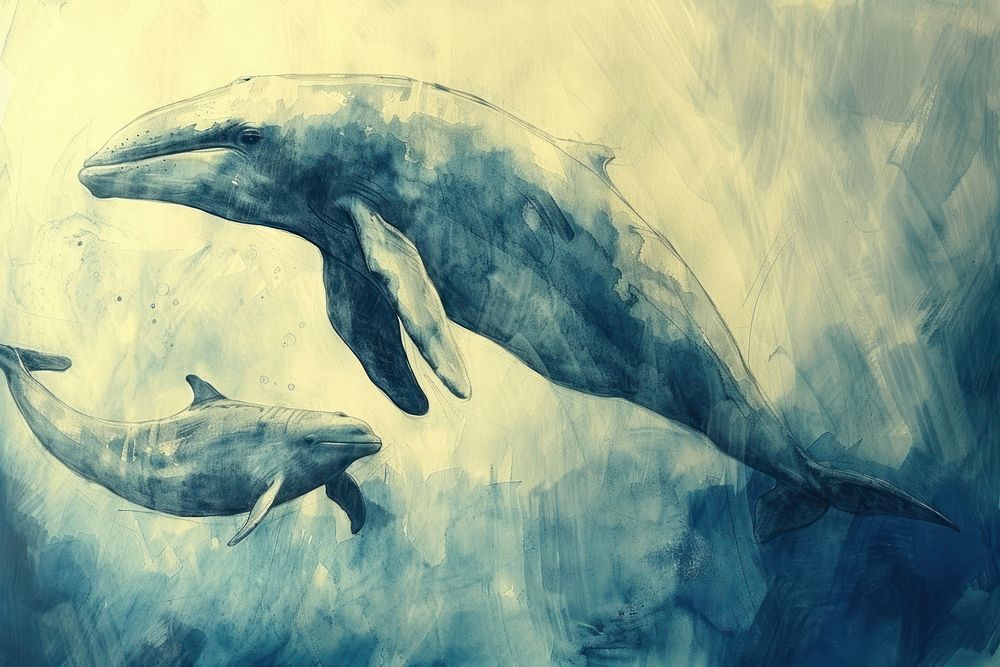 Underwater dolphin animal mammal.