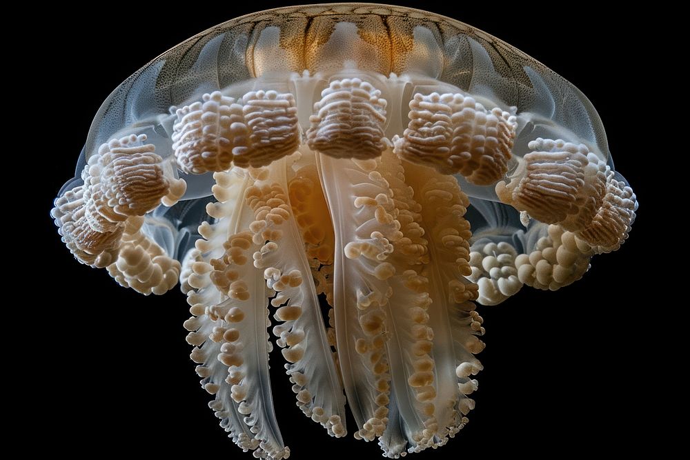 Jellyfish invertebrate chandelier animal.