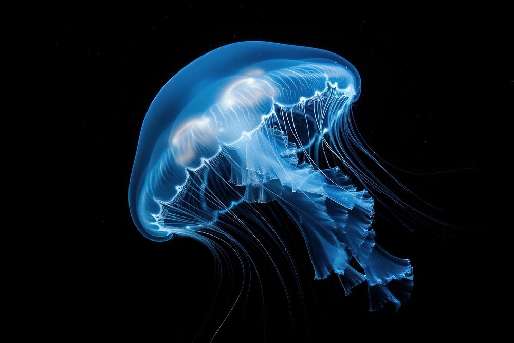 Aurelia limbata moon jellyfish invertebrate chandelier animal.