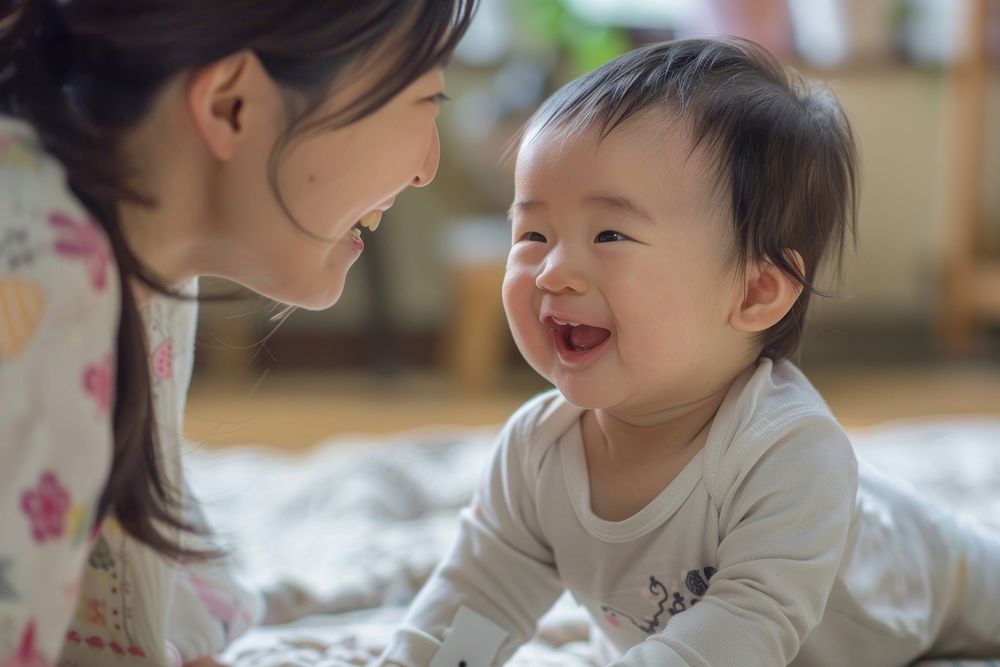 Baby feeling happy loving smile | Free Photo - rawpixel