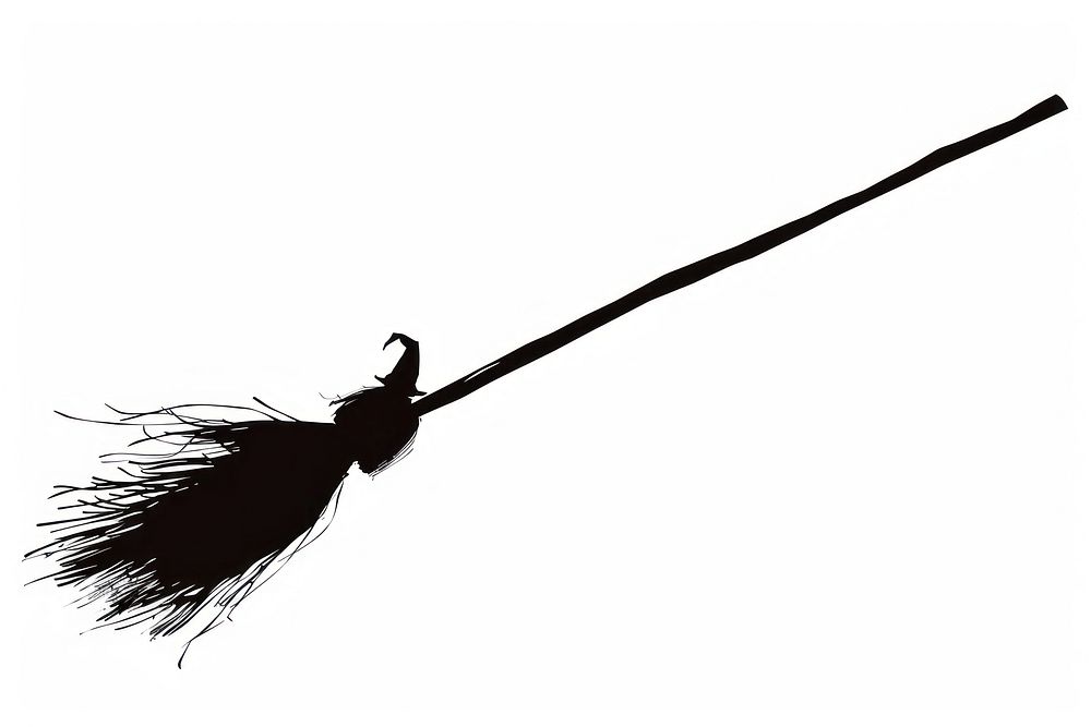 Broomstick silhouette broom animal.