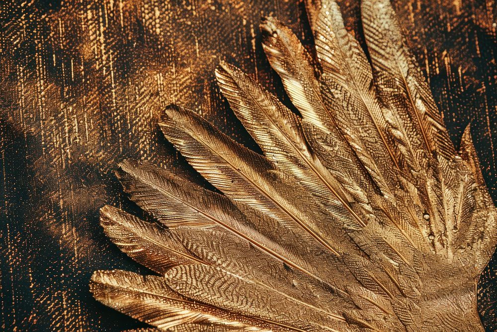 Butterfly wing texture bronze animal bird.