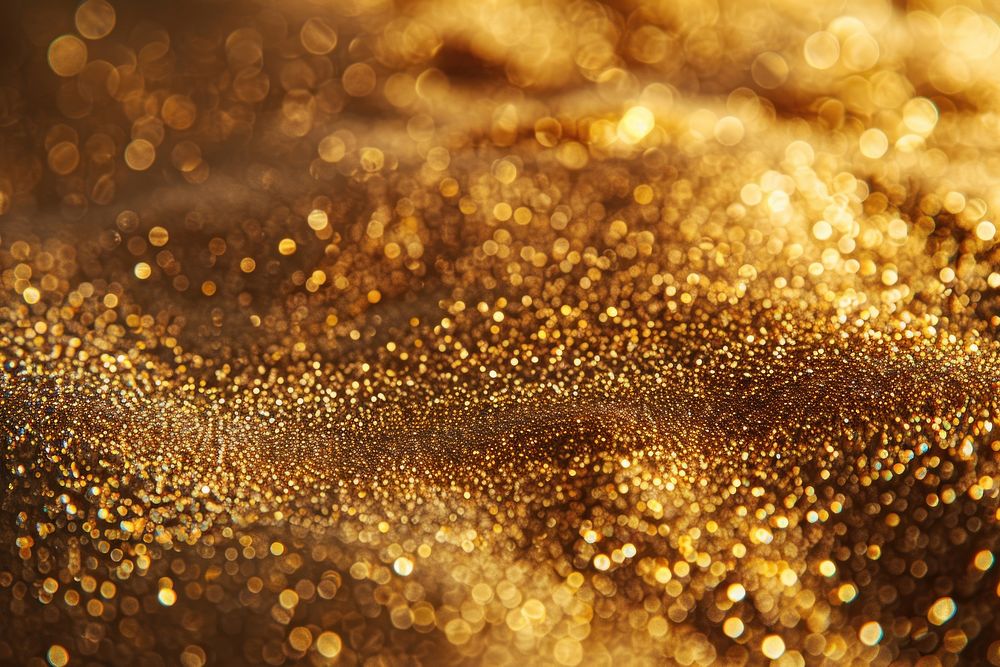 Satin paper texture glitter gold chandelier.
