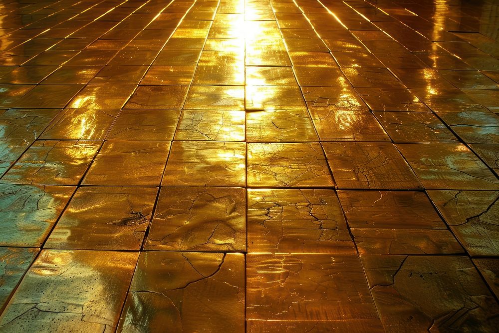 Tile texture light aluminium flooring.
