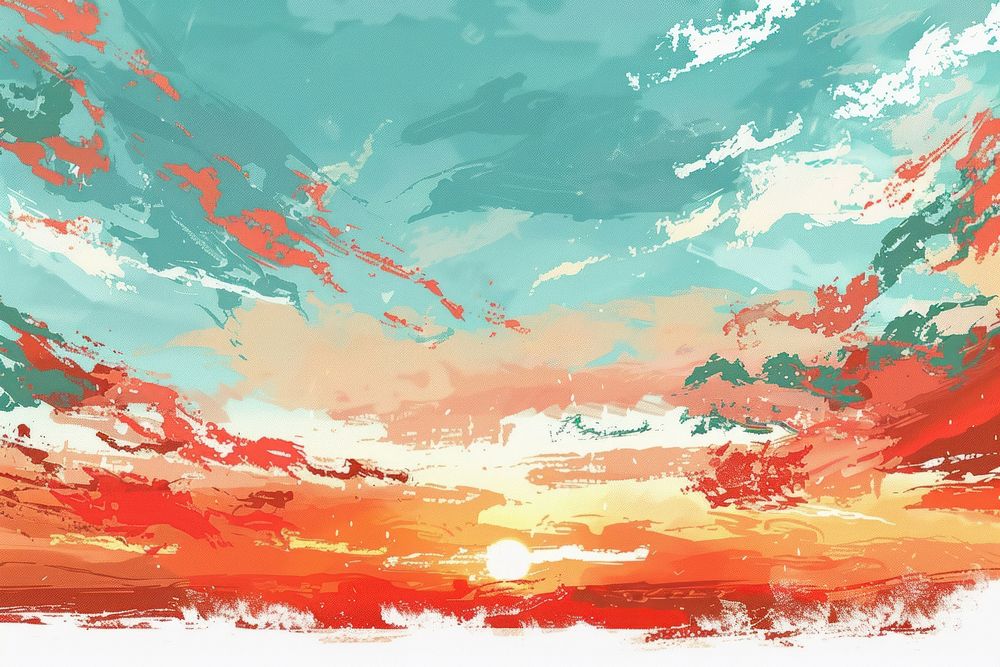 Sky gradient background painting outdoors scenery.