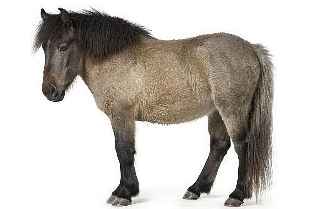 Gray mongolian horse animal mammal andalusian horse.