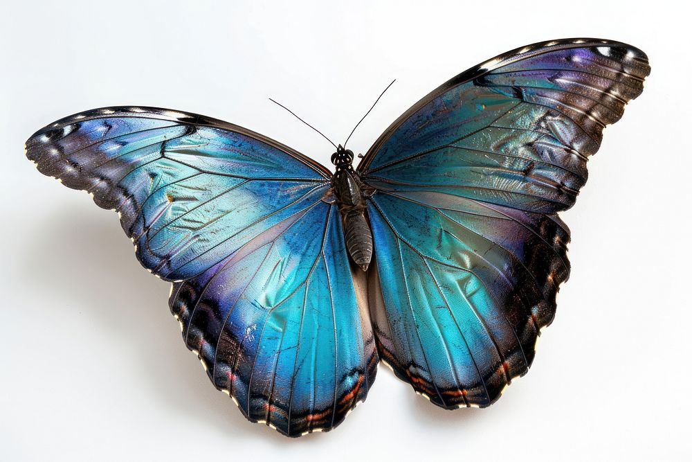 Morpho helenor Butterfly butterfly invertebrate animal.