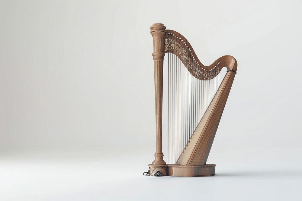 Lira harp furniture crib musical instrument.