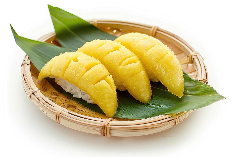 Mango sticky rice produce fruit plant.