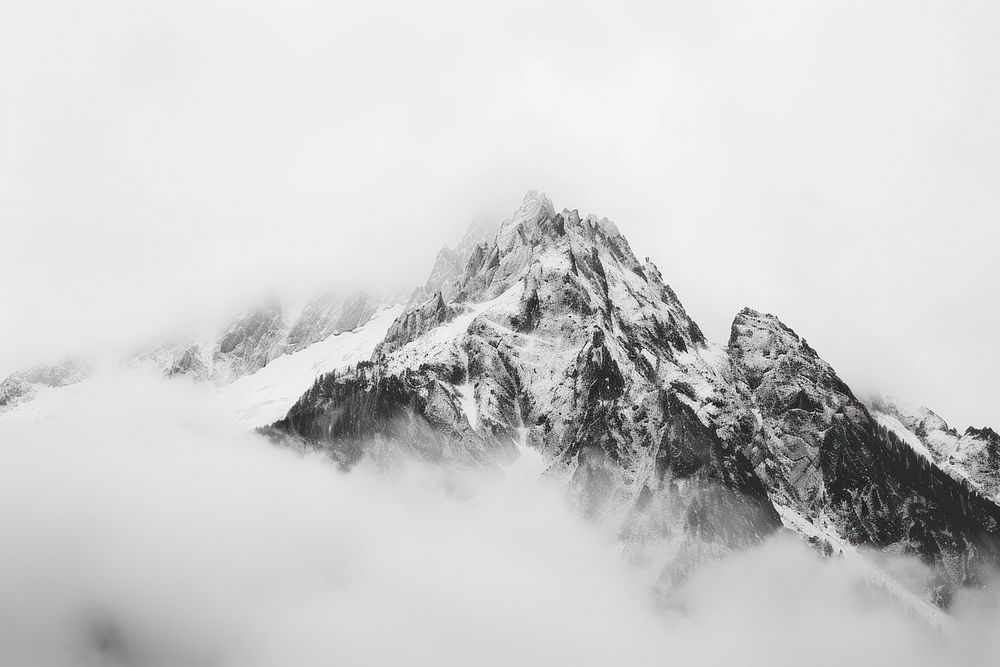 Mont Blanc mountain outdoors scenery.