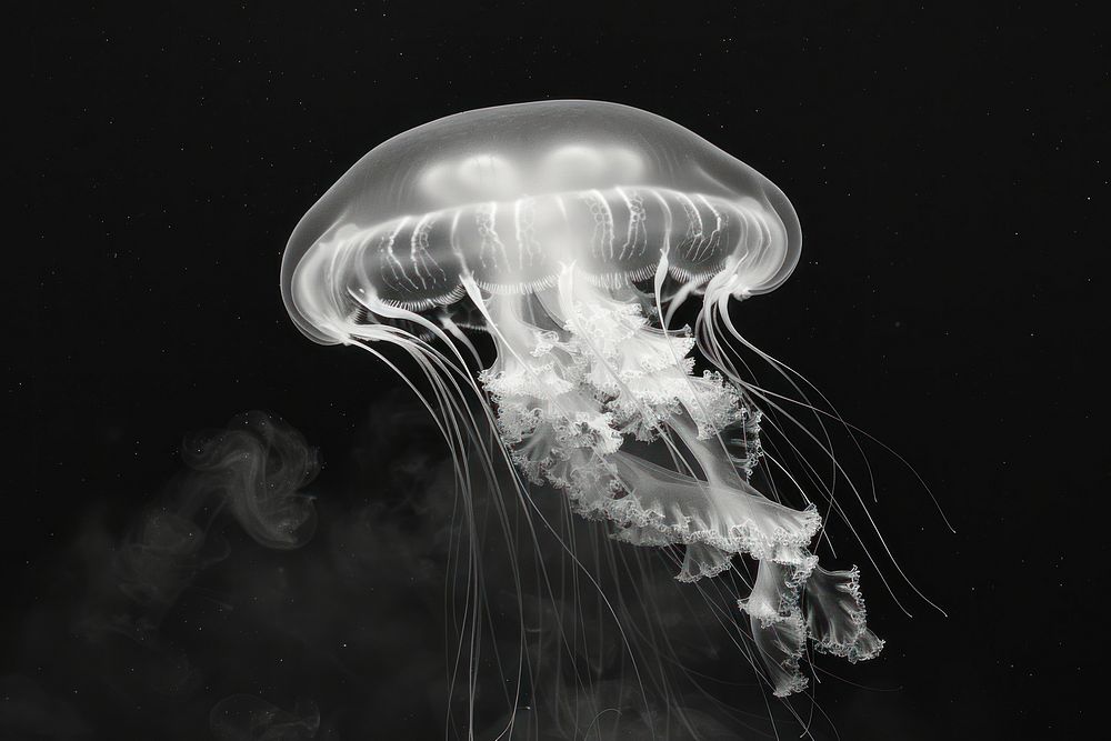 Moon jellyfish invertebrate wedding animal.