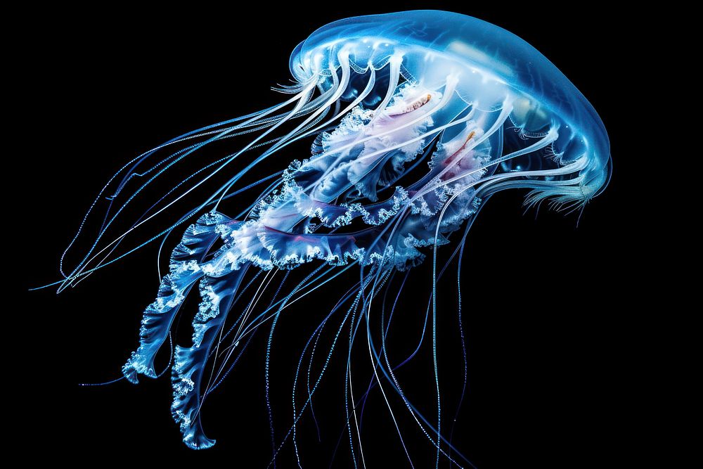 Moon jellyfish invertebrate chandelier animal.