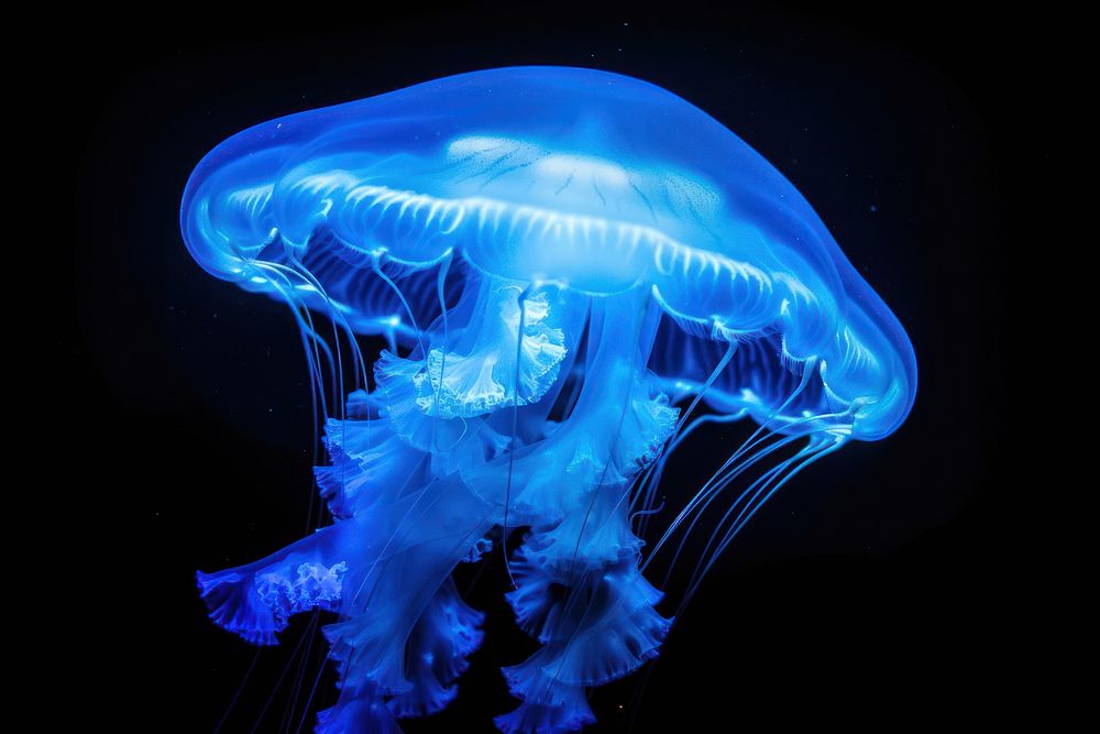 Moon jellyfish invertebrate animal person.