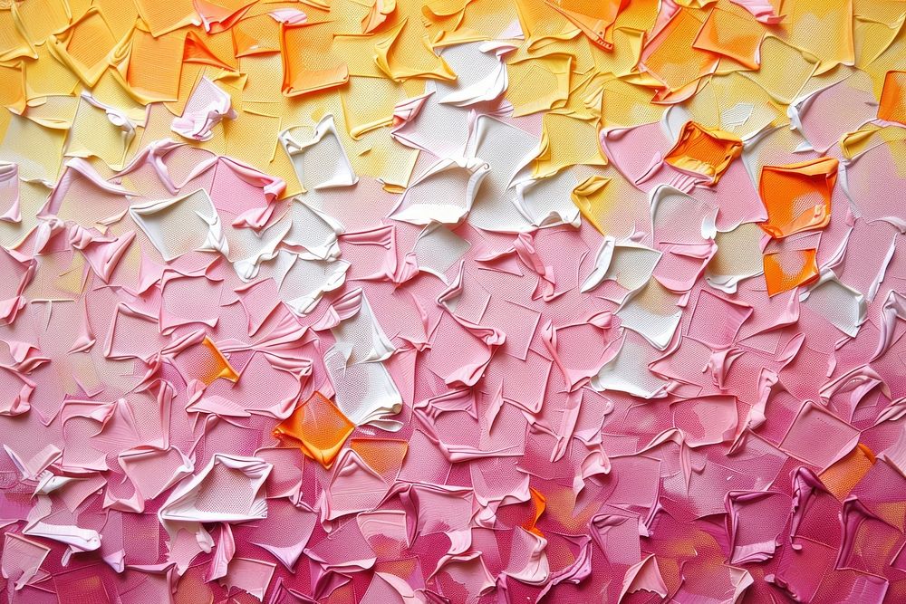 Gradient background paper confetti clothing.