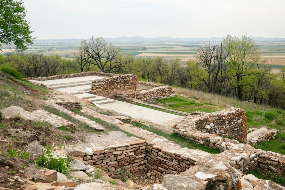 Old orhei archaeological complex moldova architecture countryside outdoors.
