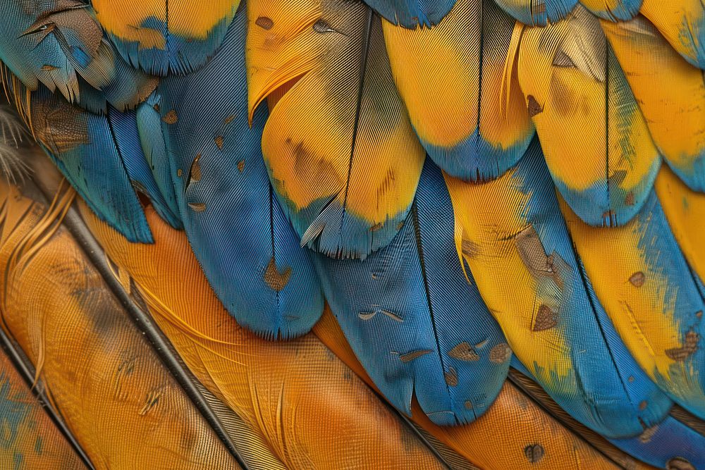 Blue-and-yellow Macaw Bird Wing bird animal parrot.