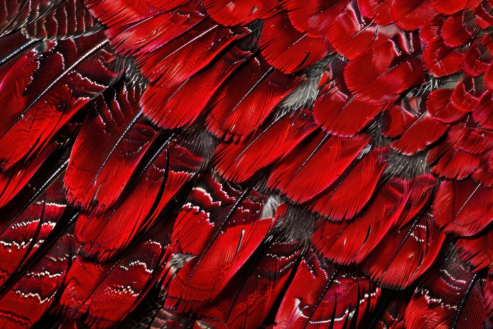 Crimson Rosella Bird Wing blossom flower velvet.