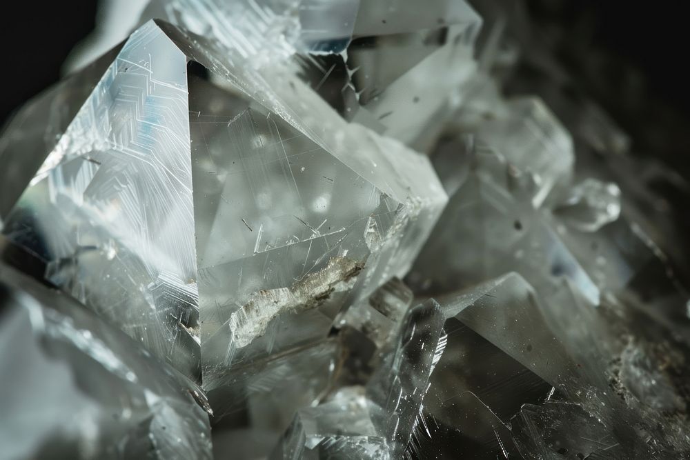 Diamond Gemstone crystal mineral quartz.