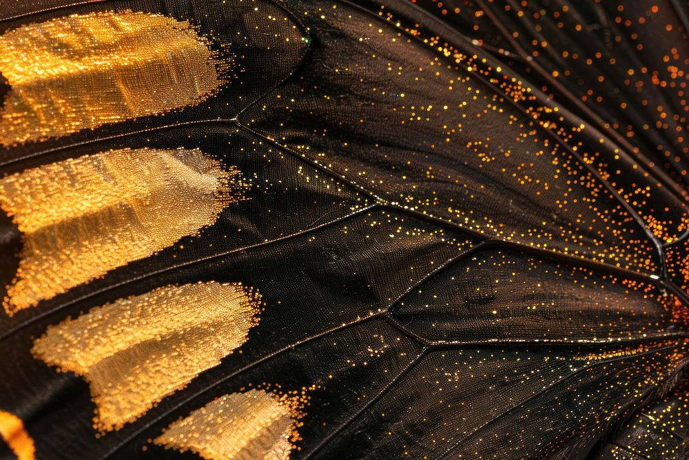 Golden Birdwing Butterfly wing chandelier pollen plant.
