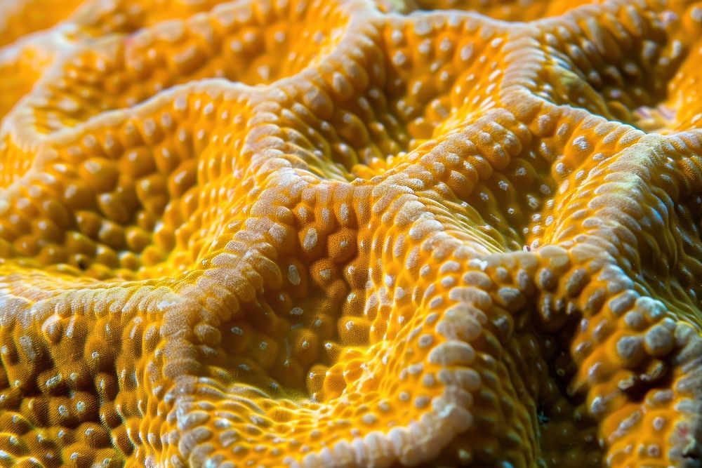 Golden Sea Coral sea invertebrate alcyonacea.