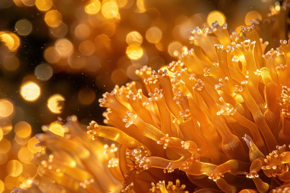 Golden Sea Coral sea invertebrate outdoors.