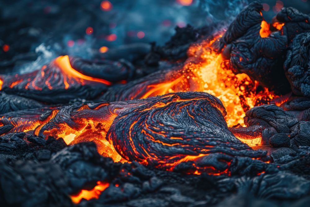 Lava texture lava mountain outdoors.