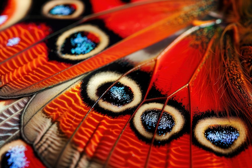 Peacock Butterfly wing butterfly invertebrate animal.