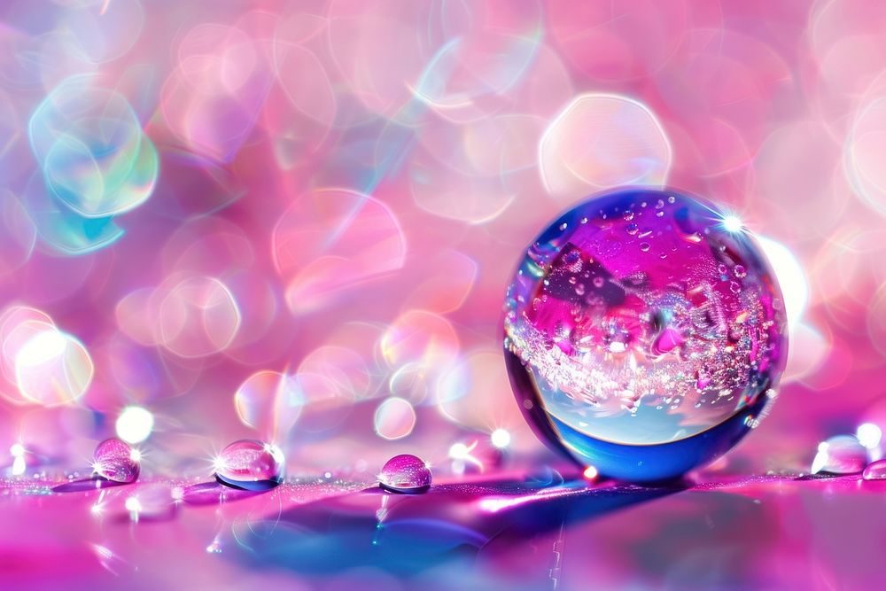 Perfume Drop droplet crystal sphere.